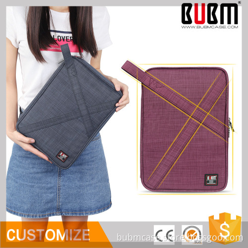 Promotional new design BUBM felt black ladies laptop bag
